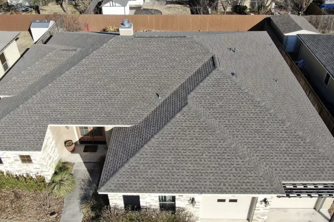 Completed roof project
