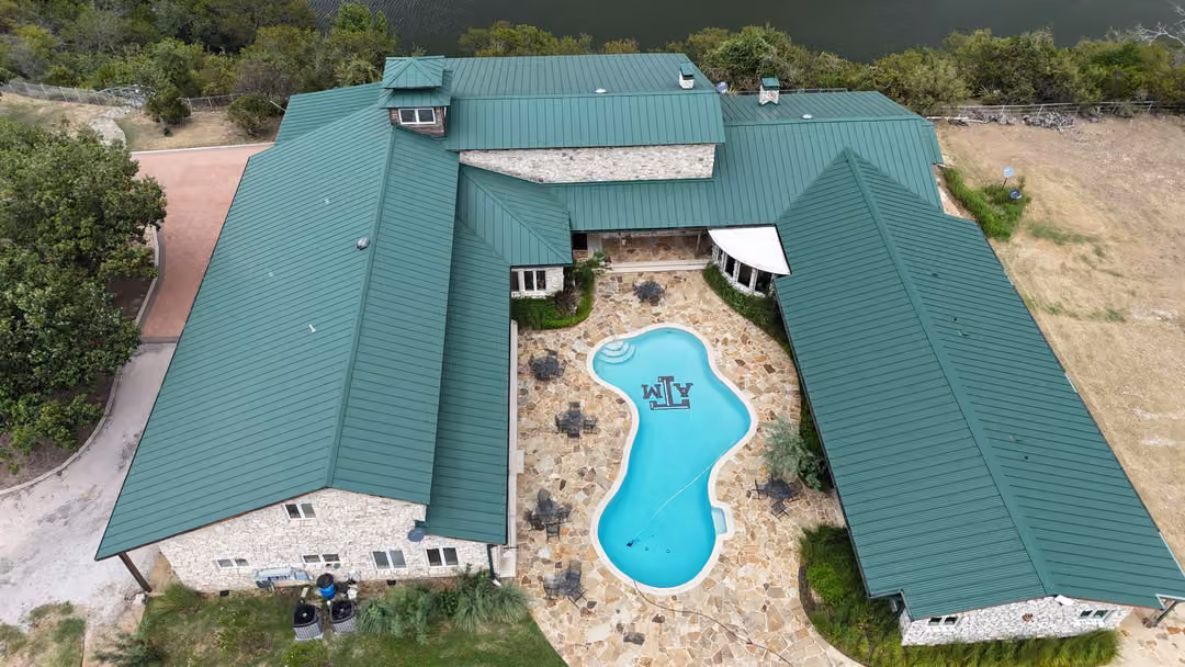 Metal roof project by Hometown Roofing